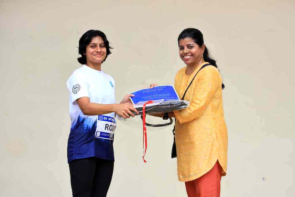 Caren Mercy Sujith Winner-5k-womens-race The Carnival marathon 2026, endocrinology cmc vellore Marathon took place on 26th January 2026